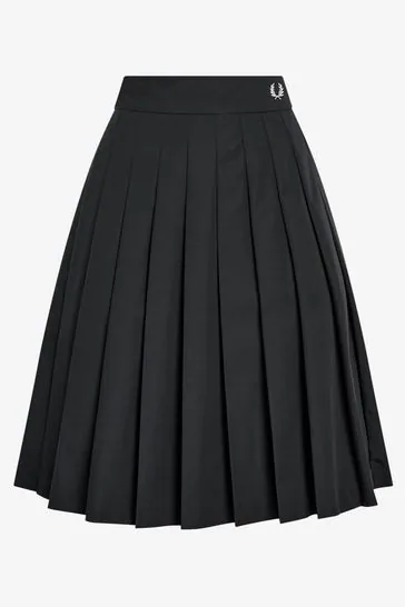 Fred Perry Pleated Skirt Black