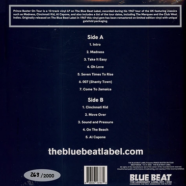 Prince Buster The Blue Beat Label Presents Prince Buster On Tour (LP)  RSD 26    