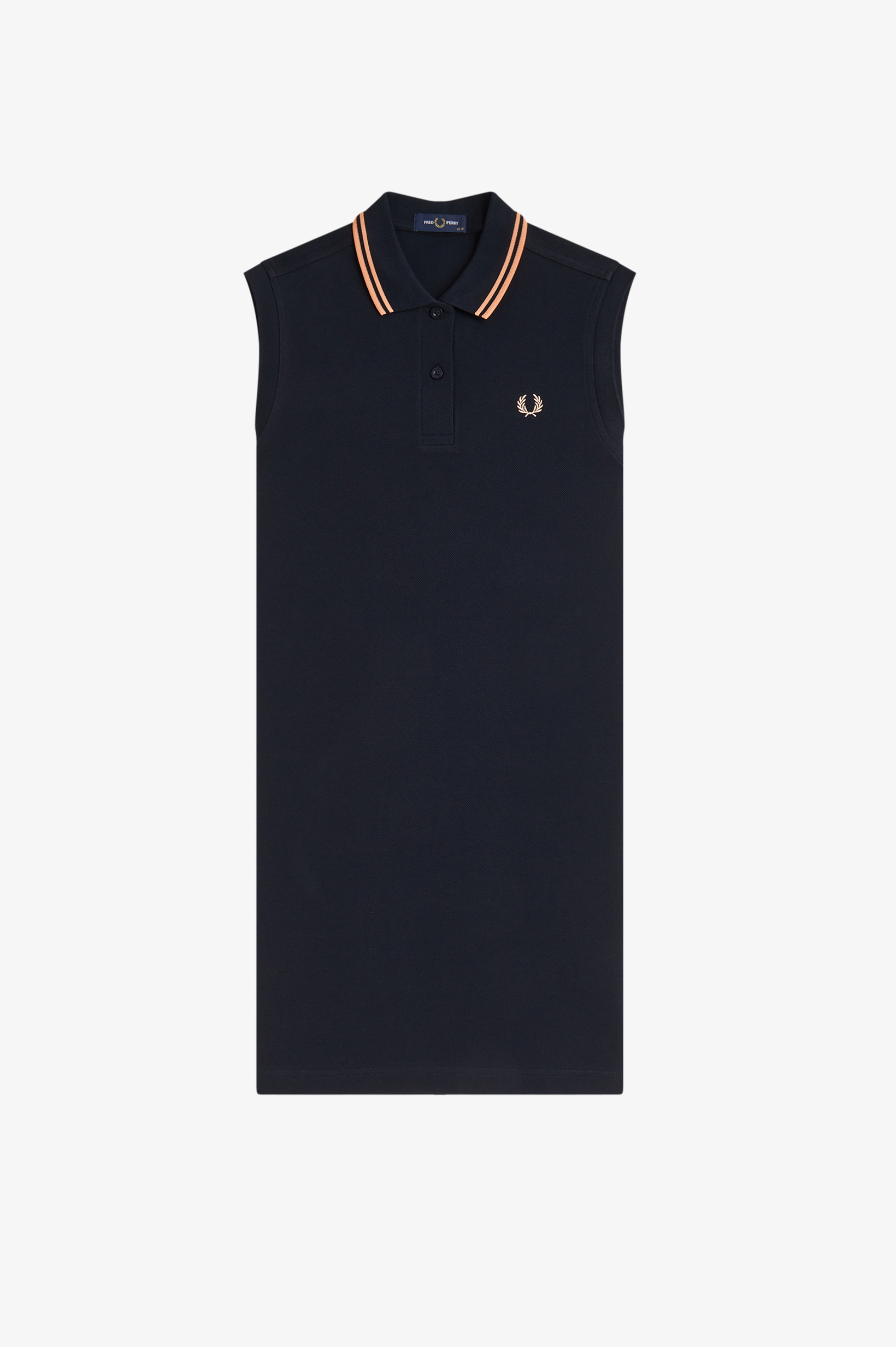 Fred Perry Sleeveless Dress (Navy/Peach/Peach)