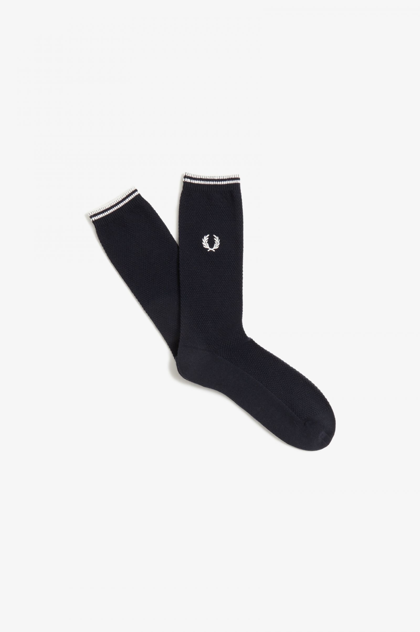 Fred Perry Tipped Socks (Black/Porcelain)