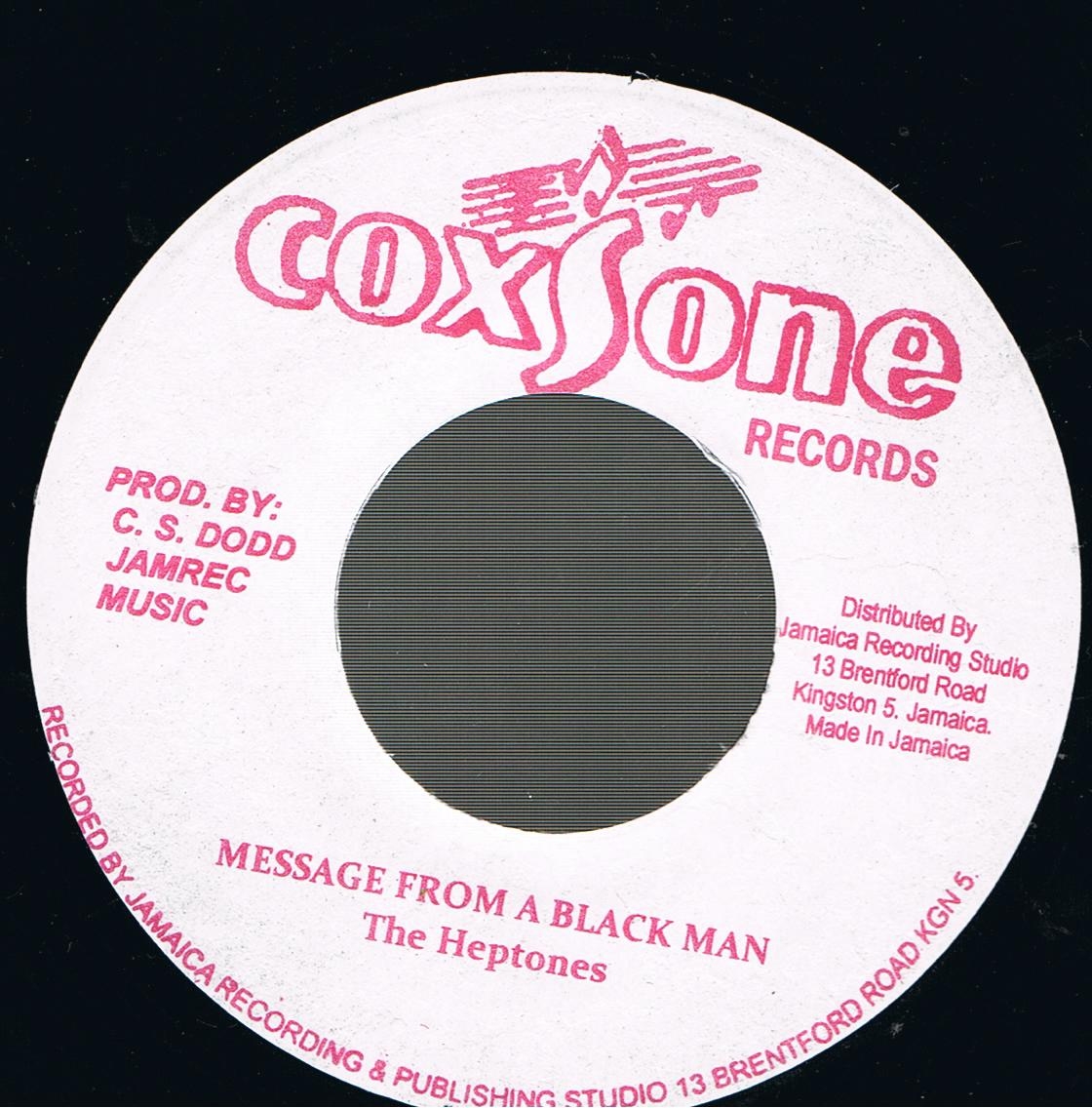 The Heptones - Message From A Black Man / The Heptones - You Turned Away (Original Stamper 7")