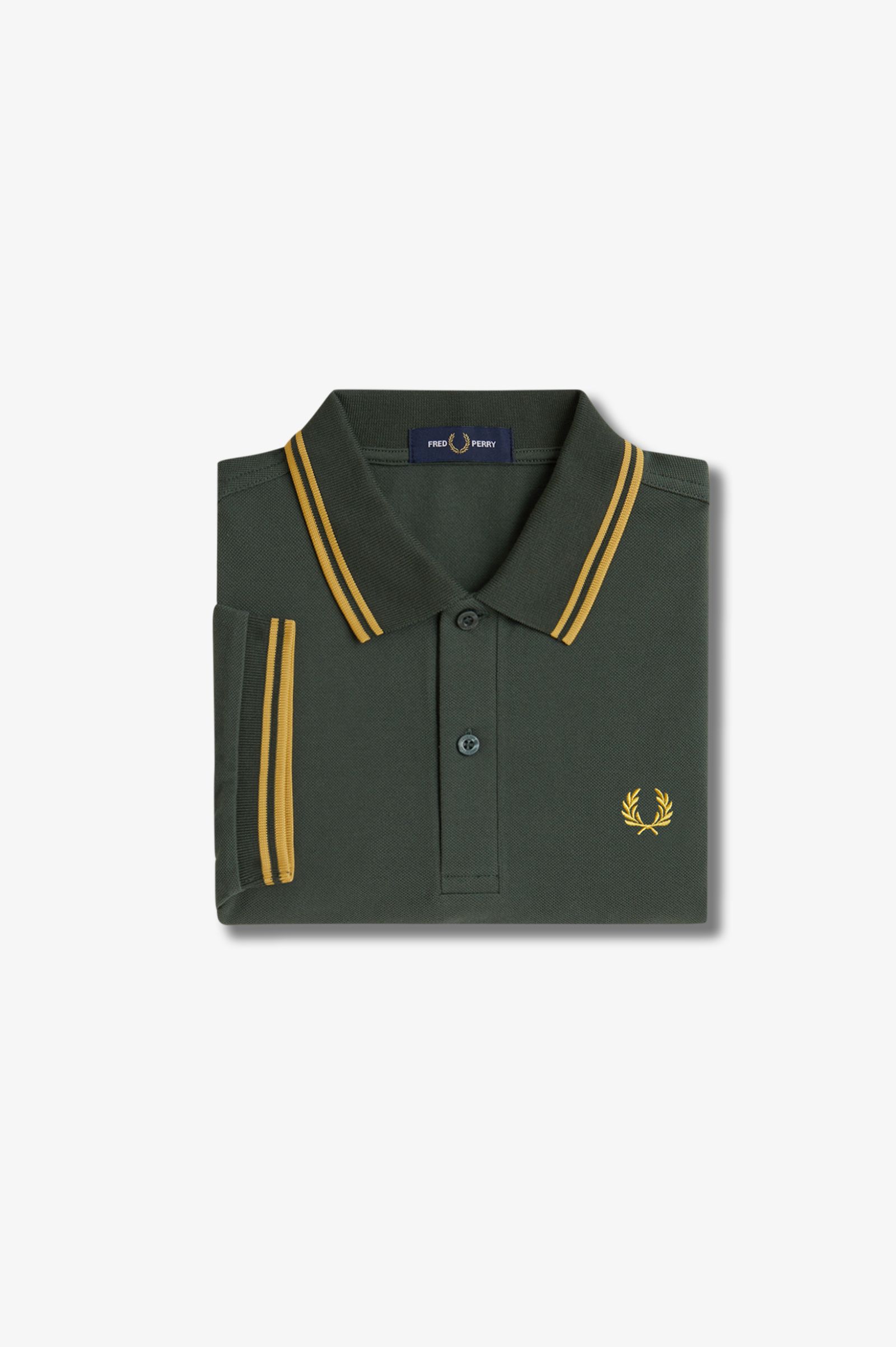 Fred Perry Twin Tipped Polo Shirt (Court Green/Honeycomb)